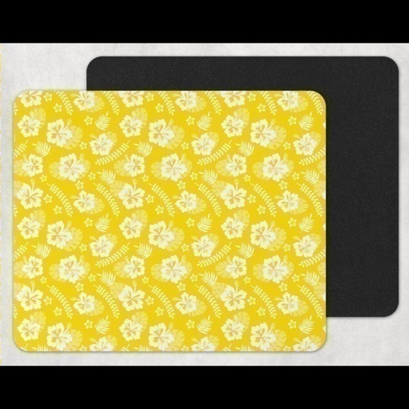 Yellow Aloha Mouse Pad - Picture 1 of 1